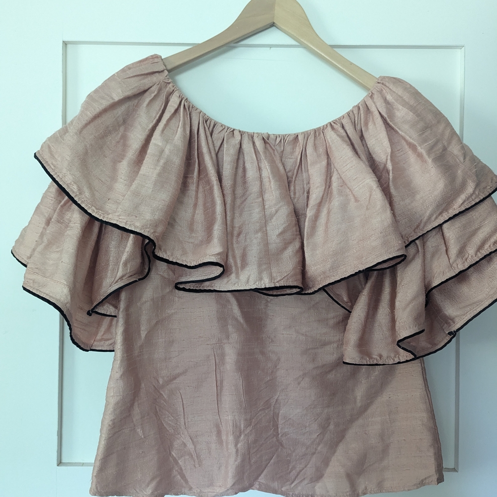 RHODE Blush Ruffle Blouse - Picture 5 of 5
